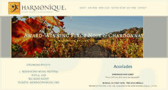 Desktop Screenshot of harmoniquewine.com